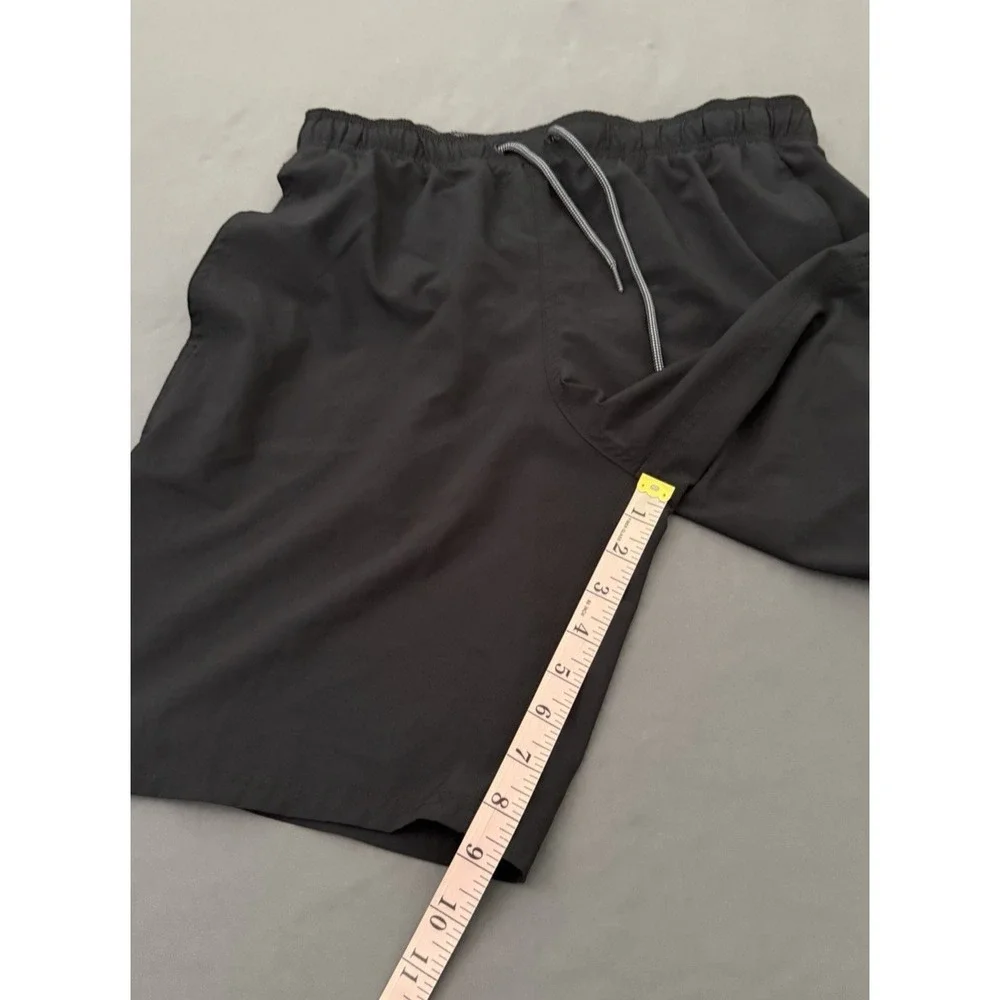 Nike Core Contend Volley Swim Trunks Men's Size Medium Black Drawstring Lined